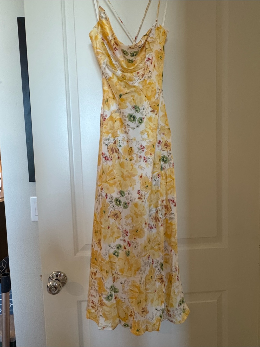 Hello Molly Yellow Floral Slip Dress